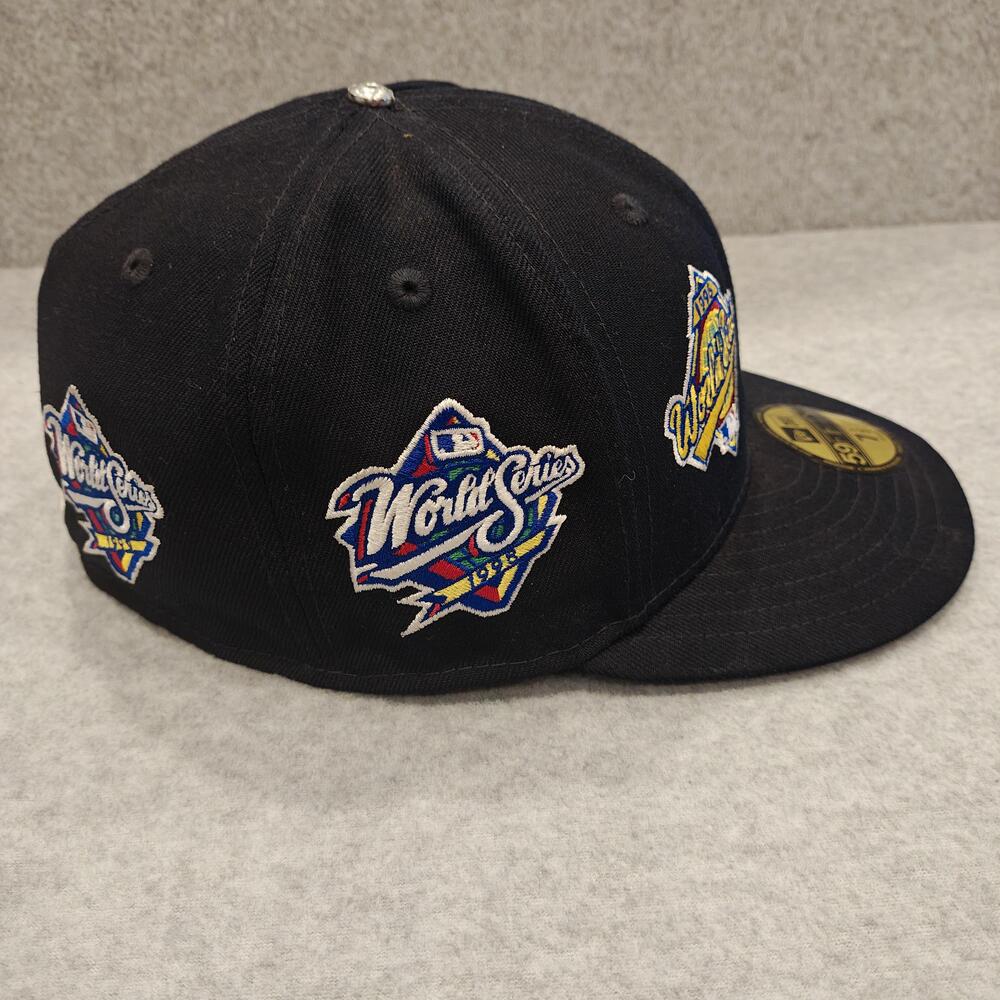 New York Yankees Derek Jeter Hat Cap Fitted Mens 7 1/2 MLB World Series New Era - Picture 5 of 12